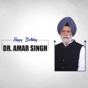 Dr. Amar Singh Birthday post