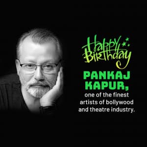 Pankaj Kapur Birthday banner