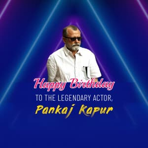 Pankaj Kapur Birthday poster