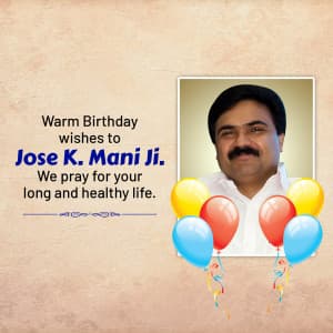 Jose K. Mani Birthday image