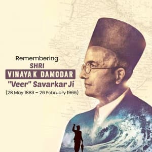 Vinayak Damodar Savarkar Jayanti Facebook Poster