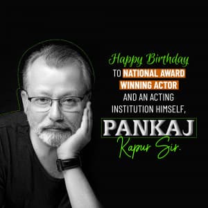 Pankaj Kapur Birthday event poster