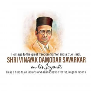 Vinayak Damodar Savarkar Jayanti poster Maker
