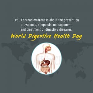 World Digestive Health Day Facebook Poster