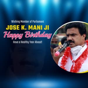 Jose K. Mani Birthday banner