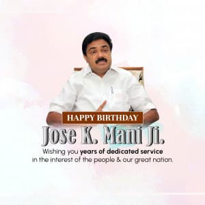 Jose K. Mani Birthday poster