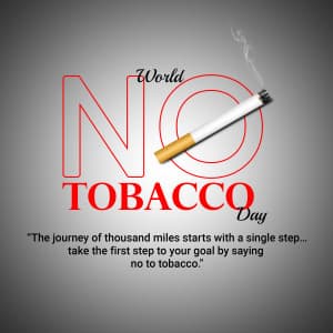 World No Tobacco Day creative image