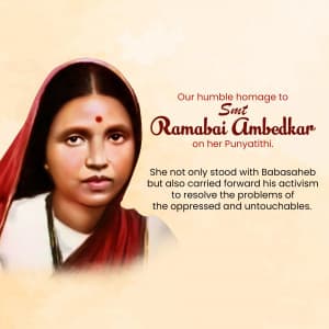 Ramabai Ambedkar Punyatithi event advertisement