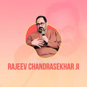 Rajeev Chandrasekhar Birthday Instagram Post