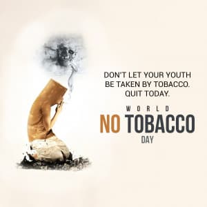 World No Tobacco Day whatsapp status poster