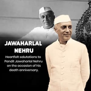 Jawaharlal Nehru Punyatithi event advertisement