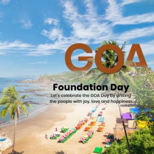 Goa Foundation Day poster Maker