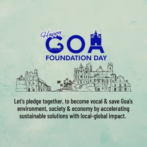 Goa Foundation Day event advertisement