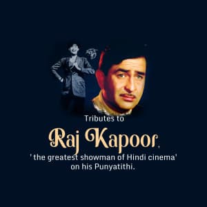 Raj Kapoor Punyatithi graphic