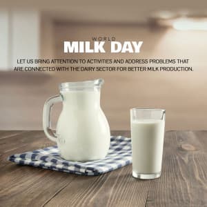 World Milk Day marketing flyer