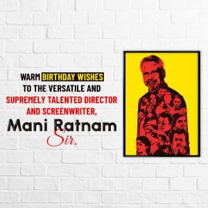 Maniratnam Birthday whatsapp status poster