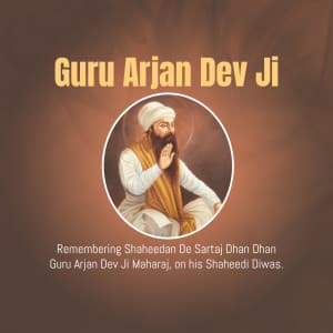 Guru Arjan Dev Punyatithi graphic