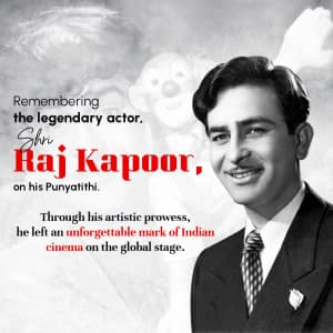 Raj Kapoor Punyatithi poster Maker