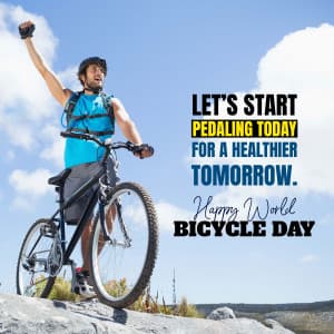 World Bicycle Day advertisement banner