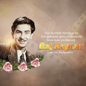 Raj Kapoor Punyatithi event advertisement