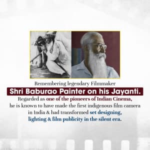 Baburao Painter Jayanti creative image