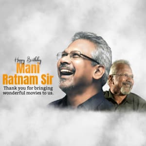 Maniratnam Birthday event advertisement