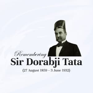 Dorabji Tata Punyatithi creative image