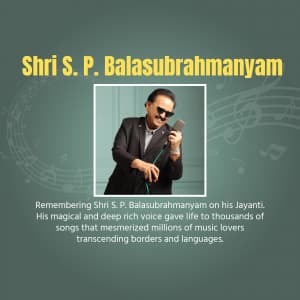 S. P. Balasubrahmanyam Jayanti graphic