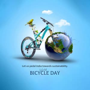 World Bicycle Day marketing flyer