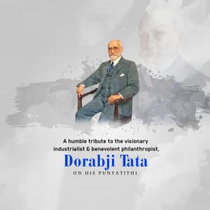 Dorabji Tata Punyatithi Facebook Poster