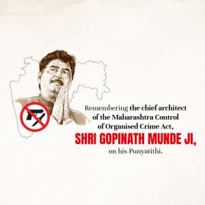 Gopinath Munde Punyatithi poster
