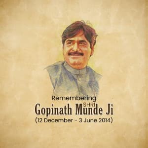 Gopinath Munde Punyatithi event poster