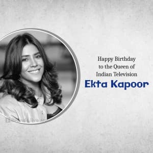 Ekta Kapoor Birthday poster Maker