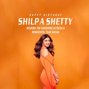 Shilpa Shetty Birthday creative image