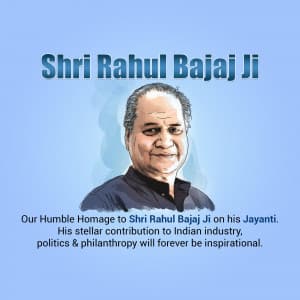 Rahul Bajaj Jayanti graphic