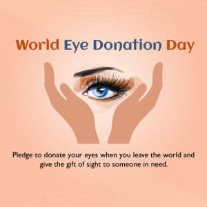 World Eye Donation Day ad post