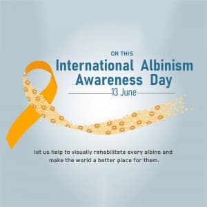 International Albinism Awareness Day poster Maker