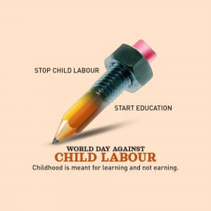 World Day Against Child Labour creative image