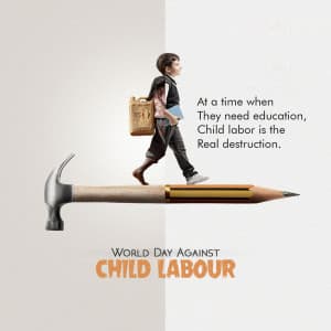 World Day Against Child Labour event advertisement