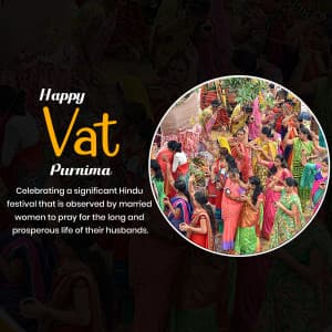 Vat Purnima whatsapp status poster