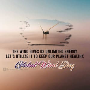 Global Wind Day greeting image