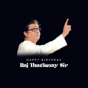 Raj Thackeray Birthday creative image