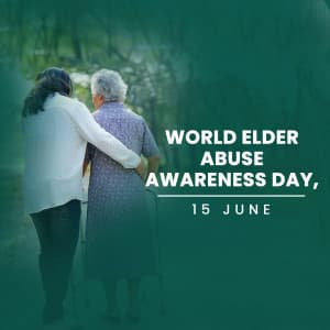World Elder Abuse Awareness Day event advertisement