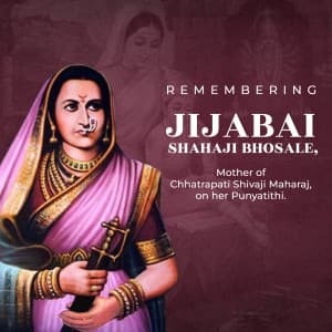 Jijabai Punyatithi event advertisement