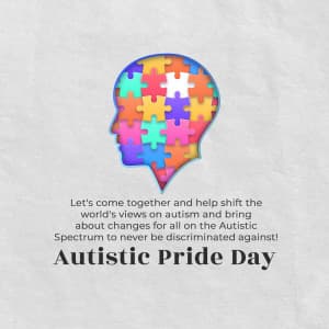 Autistic Pride Day Instagram Post