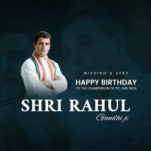 Rahul Gandhi Birthday Facebook Poster