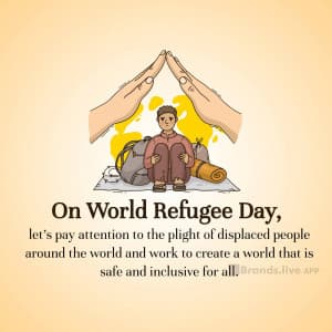 World Refugee Day greeting image