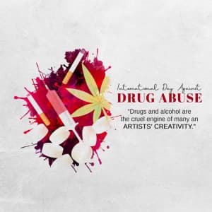 International Day Against Drug Abuse and Illicit Trafficking poster Maker