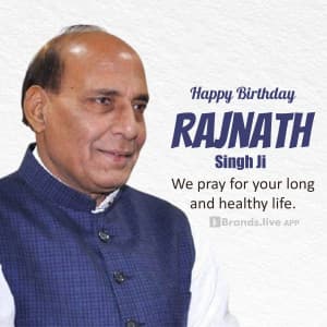 Rajnath Singh Birthday poster Maker