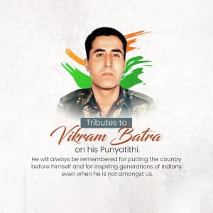 Vikram Batra Punyatithi event poster